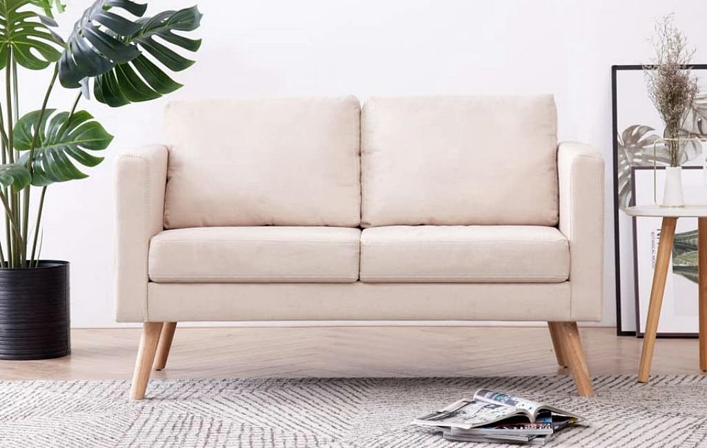 Canapea Crem Textil