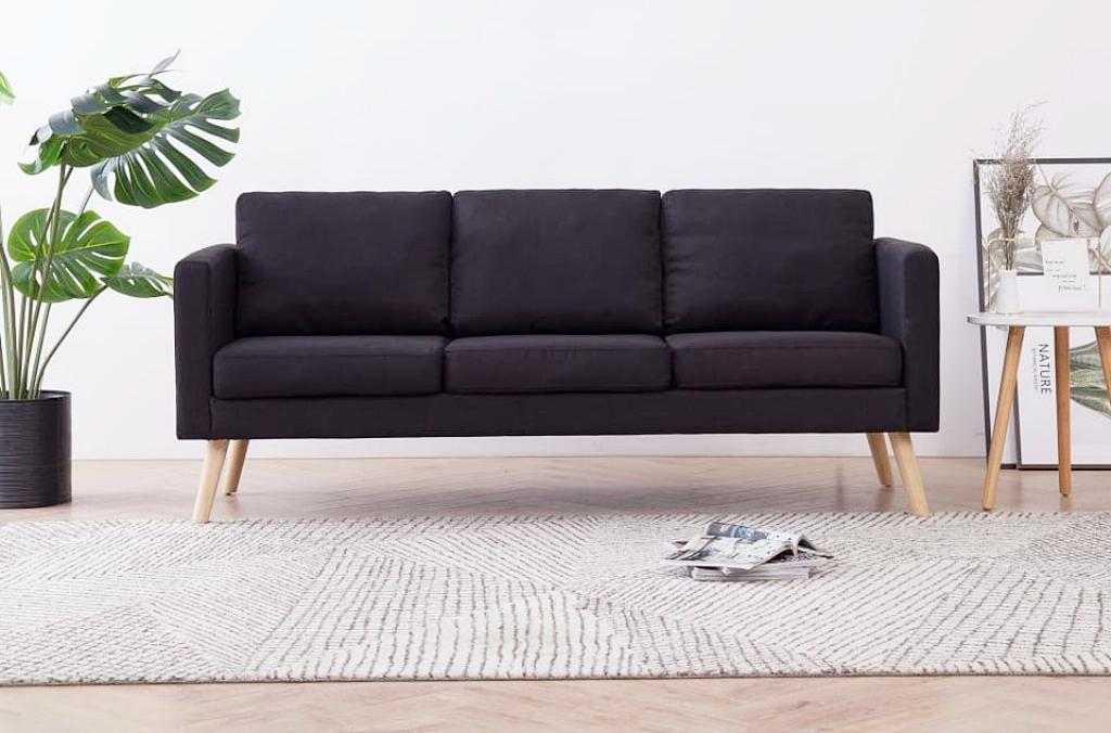 Canapea Negru Textil