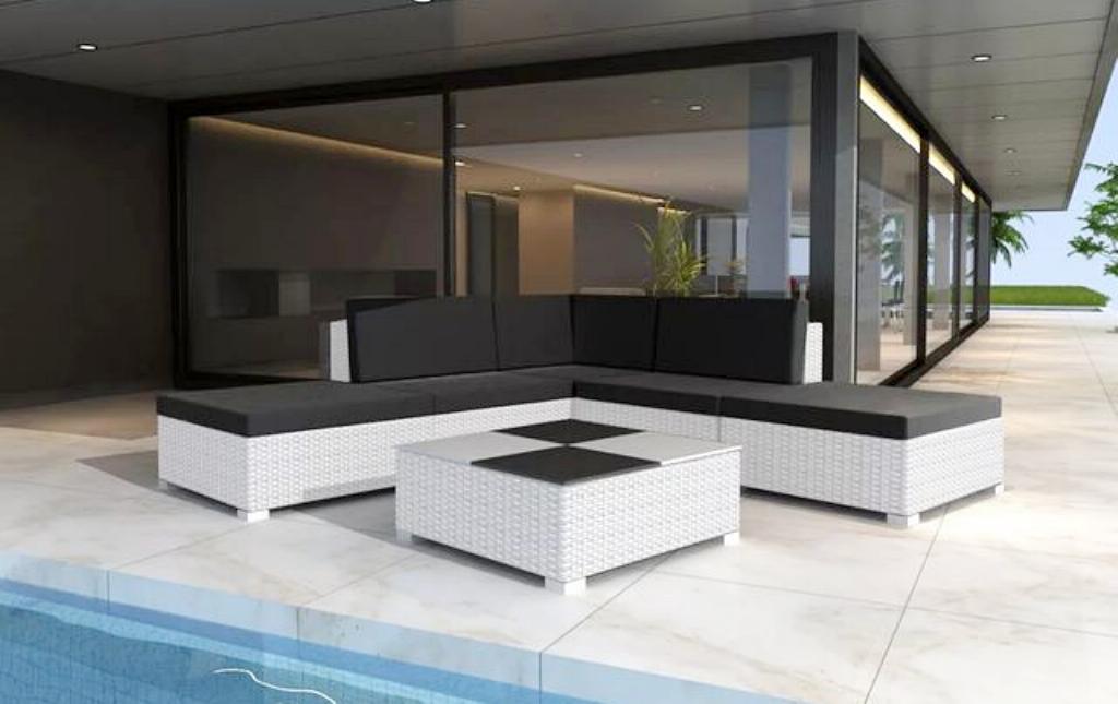 Set Mobilier Gradina Perne Alb