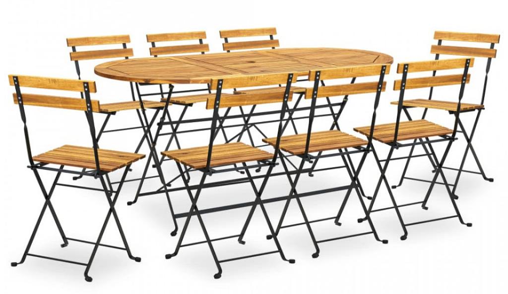 Set Mobilier Exterior Pliabil Lemn